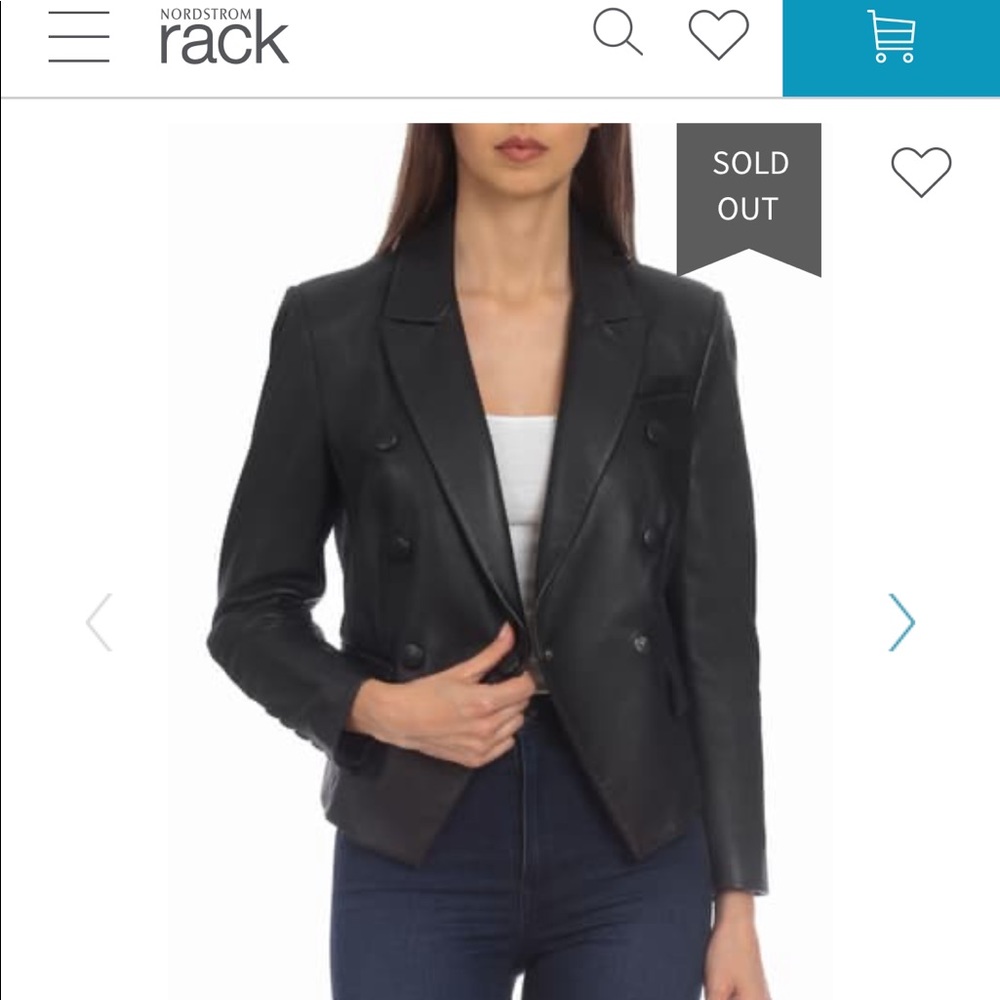 100% genuine leather black jacket